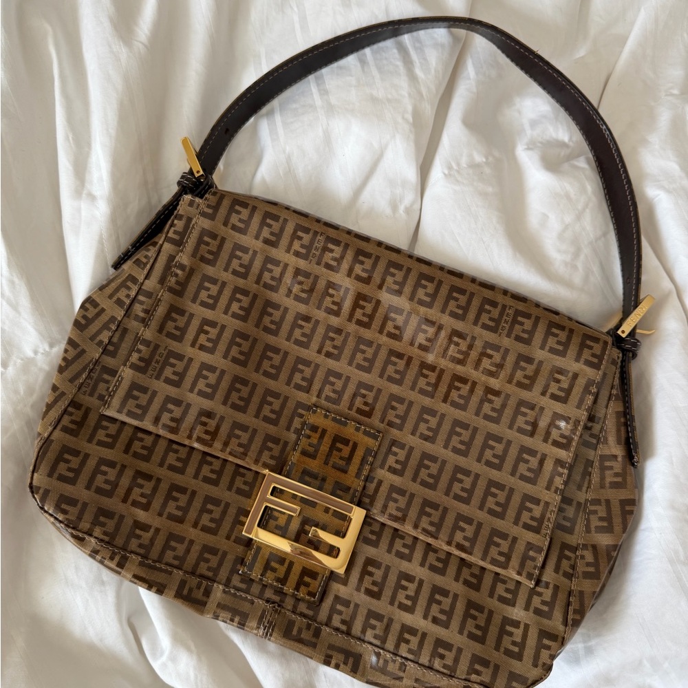 Fendi Vinyl Monogram Mama Bag (Baguette)